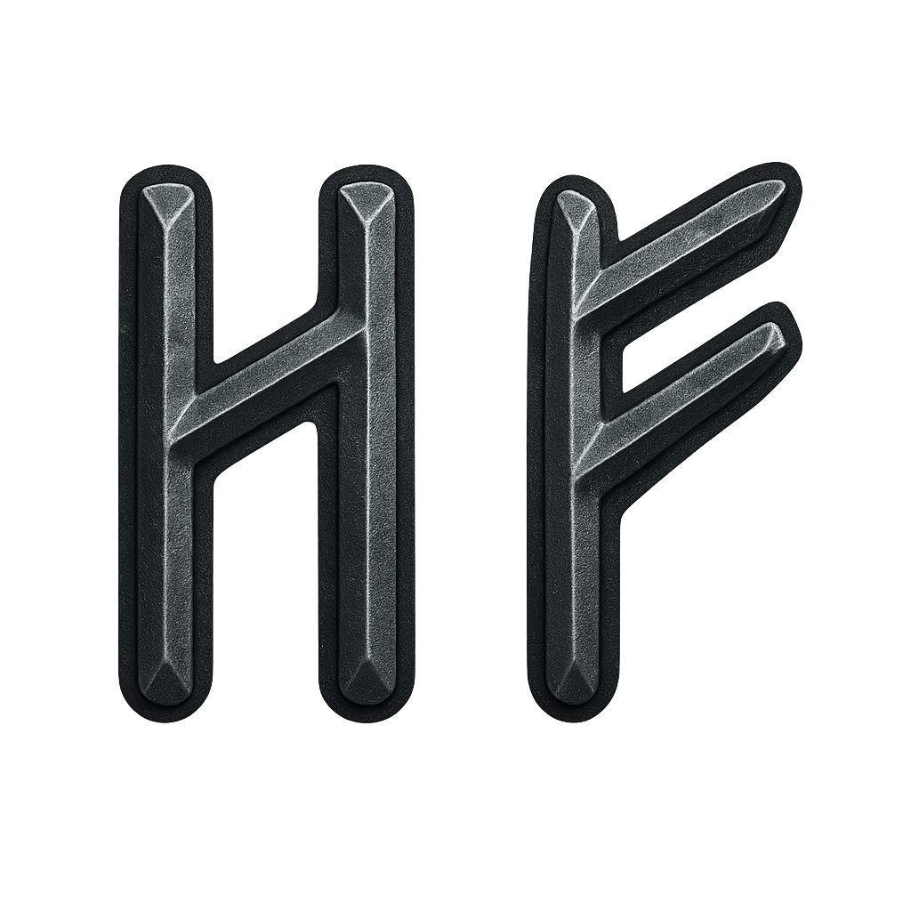 Dog and Cat Runes Divider